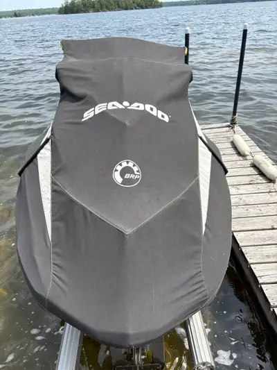 PWC cover from a 2012 GTI SE 130 Seadoo. Comes with attached storage bag. ( see photo 8) Zippers all...