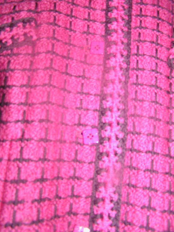 2000 Chanel Pink/Purple Knitted Wool Coat Made in France Sz. 40 in Women's - Tops & Outerwear in Cape Breton - Image 2