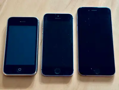 iphones 4G, 5SE, & 6., View more