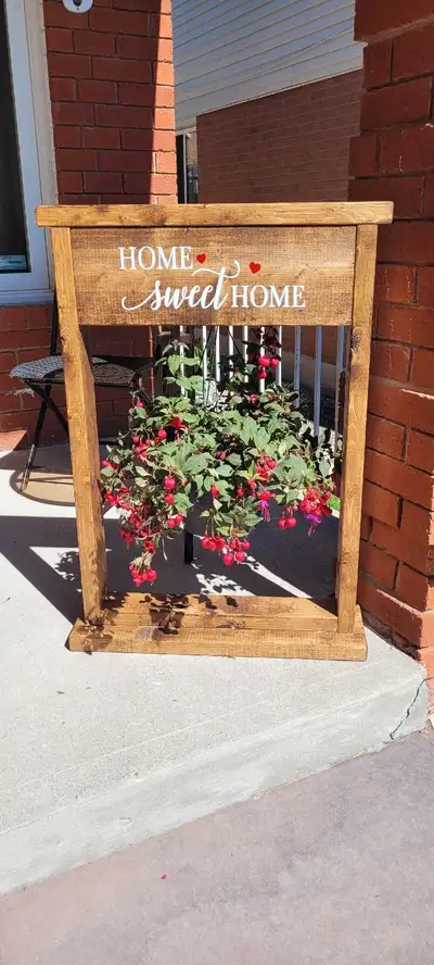Welcome Hanging Basket Sign , View more