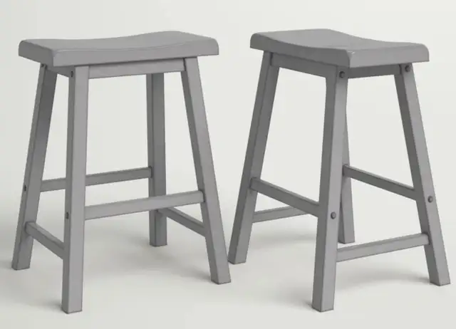 Brand New in Box Danara Solid Wood Counter Stool, Set of 2 in Chairs & Recliners in City of Toronto - Image 3
