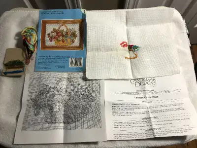 Incomplete Candamar Design Strawberry Basket Cross Stitch Kit 7", View more