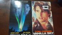 Vanilla Sky and Frequency VHS Movies