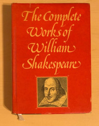The Complete Works of William Shakespeare hardcover book from 77