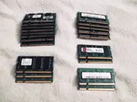 Laptop RAM/Memory Sticks 256MB to 2GB DDR to DDR3
