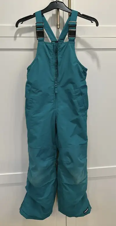 Kid’s Insulated Iron Knee/Seat Snow Bibs (Lands’ End, Size 5), View more