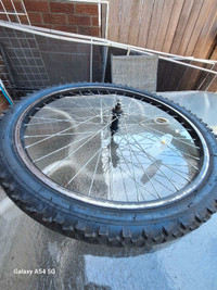 GREAT CONDITION 24× 1.95" WHEEL WITH RIM AND TUBE 
