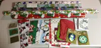 Christmas Gift Wrap, Cards, Tags, Trims - Most New Sealed