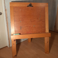 children's wood easel 34" wide by 48" high