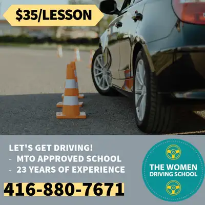 $35/lesson driving school, View more