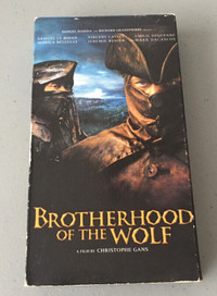 Brotherhood of The Wolf Movie VHS Video Cassette