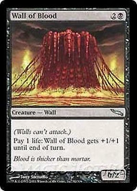 Wall of Blood Mirrodin NM Black Uncommon MAGIC THE GATHERING MTG