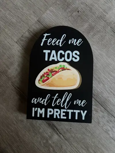 Home Deco Taco Sign, View more