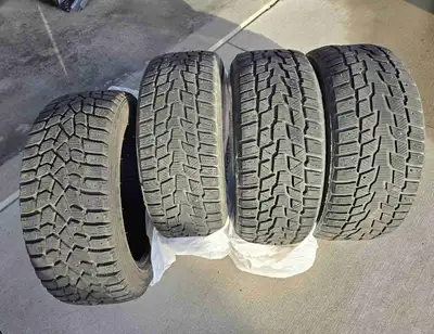 Four (4) used winter tires, 215/50 R17. Three Cooper, one Sumitomo. Reason for the oddball tire is o...