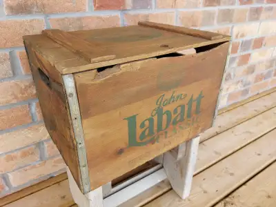 Vintage John Labatt Classic Special Extra Aged crate., View more