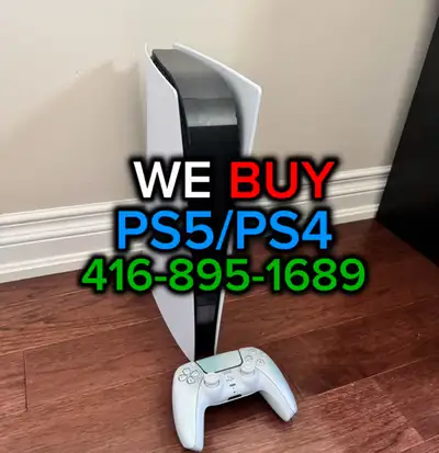 WE BUY PS5 CONSOLES, View more