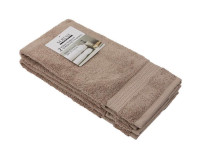 NEW Serene Home 100% Cotton Hand Towels (2-Pack) - TAUPE & GREY