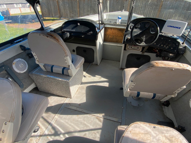 17ft Smokercraft aluminium riveted boat in Powerboats & Motorboats in Comox / Courtenay / Cumberland - Image 3