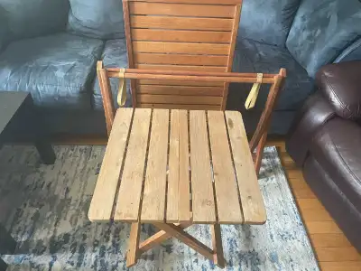 outdoor table and stool, View more