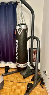 Boxing bag and stand