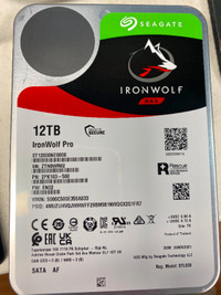 12TB Seagate IronWolf Pro 1HR USE NAS Hard Drive