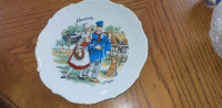 Gorgeous vintage French "Normandie" 9"  plate