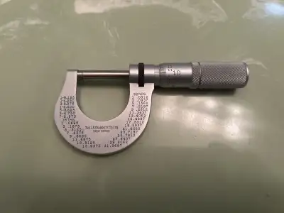 I am selling a used Starrett micrometer, a precision instrument for accurate measurements. It is in...