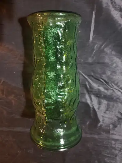Free green glass vase, View more