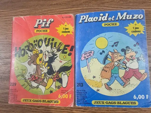 BD Pif #229 and Placid and Muzo #213 Pocket Edition