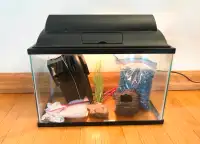 5.5 Gallon Aquarium with Accessories