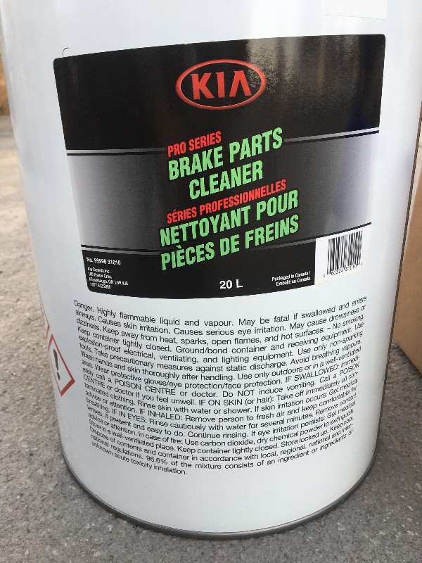 20Litres Nettoyant pour Freins et Pièces/Brake and Parts Cleaner dans Autre  à Laval/Rive Nord - Image 2