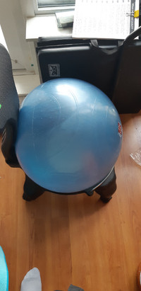 Exercise ball and/or chair.