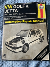 Haynes Manual for VW 93 - 97 