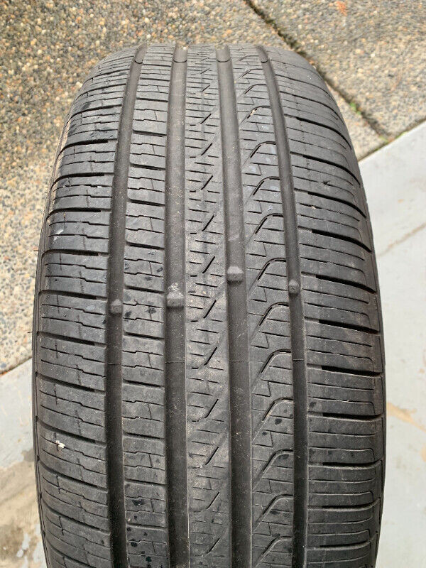 Pair of 225/45/19 M+S Pirelli P7 Cinturato A/S RFT with 50/70% in Tires & Rims in Delta/Surrey/Langley