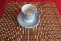 Denby Castile Footed Cup and Saucer