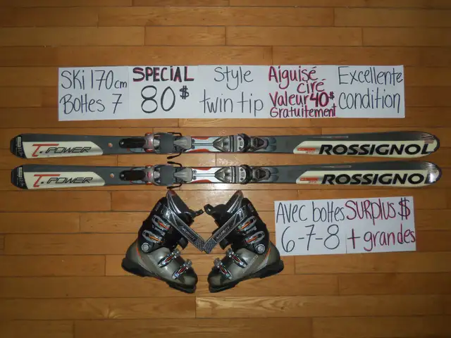 Plusieurs ensembles ski alpin twin tip titanium 165 168 170 cm in Ski in Drummondville - Image 5