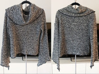 NEW - Fiore Bella - Women's Tweed Cowl Neck Sweater (Size M)