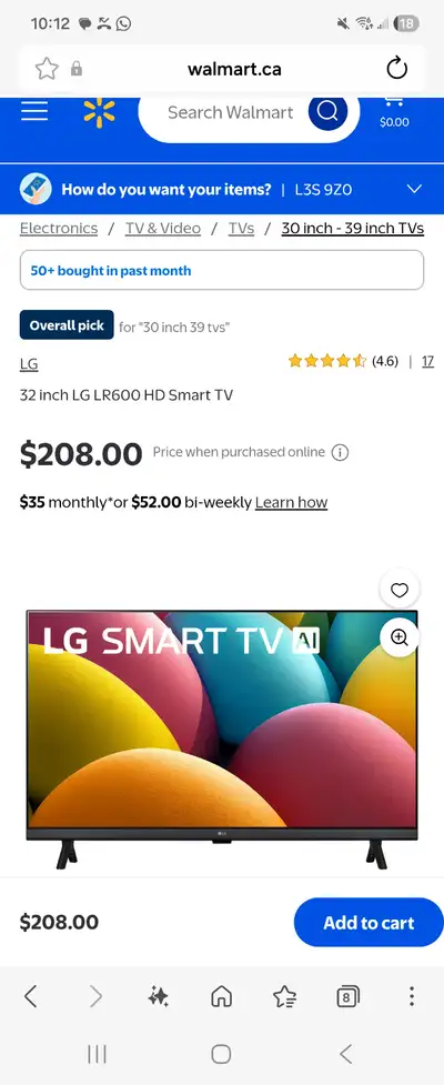 32 inch LG LR600 HD Smart TV ON SALE, View more