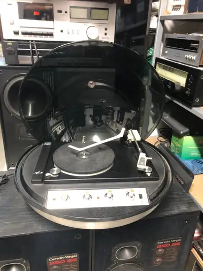 Electrohome Apollo 860 Retro 1970 Stereo Turntable with Speakers, View more