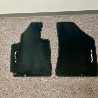Black Carpet Floor Mats for Hyundai Santa Fe 2008-2012 Model Years Front Drivers and Passenger Seat...