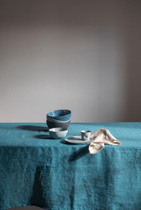 Nappe table+serviettes en lin Tablecloth+napkins linen