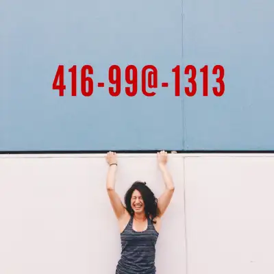 Lucky 1313 in main 416 code Vip phone number 416-99@-1313, View more