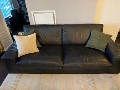 IKEA Kivik Leather Sofa, View more