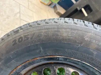 4 Michelin tires on rims , decent condition 205-65-15 from Honda civic Best offer 2 Garit KX tires o...