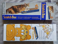 2 Boîtes à griffer en carton pour chats "scratch box"