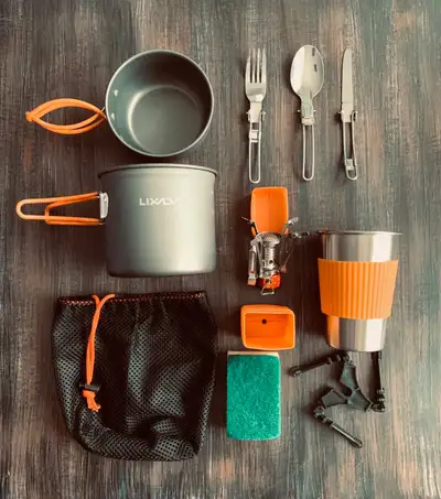NEW LIXADA 12 PSC. - All in One Camp Cookware - Go Any Where, View more