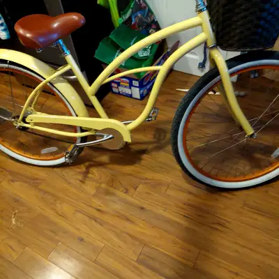 stolen Bike - yellow beach cruiser -seeking public assistance , View more