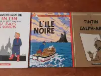 Tintin Bandes dessinées BD Lot de 3 bd petits formats 