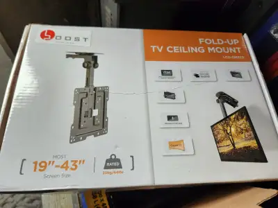 Pop down Ceiling TV mount, View more