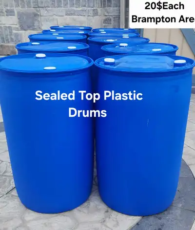 55 Gallons .40 inches tall and 23 glycerin .Needs washing inside before use.Good for gardening, maki...